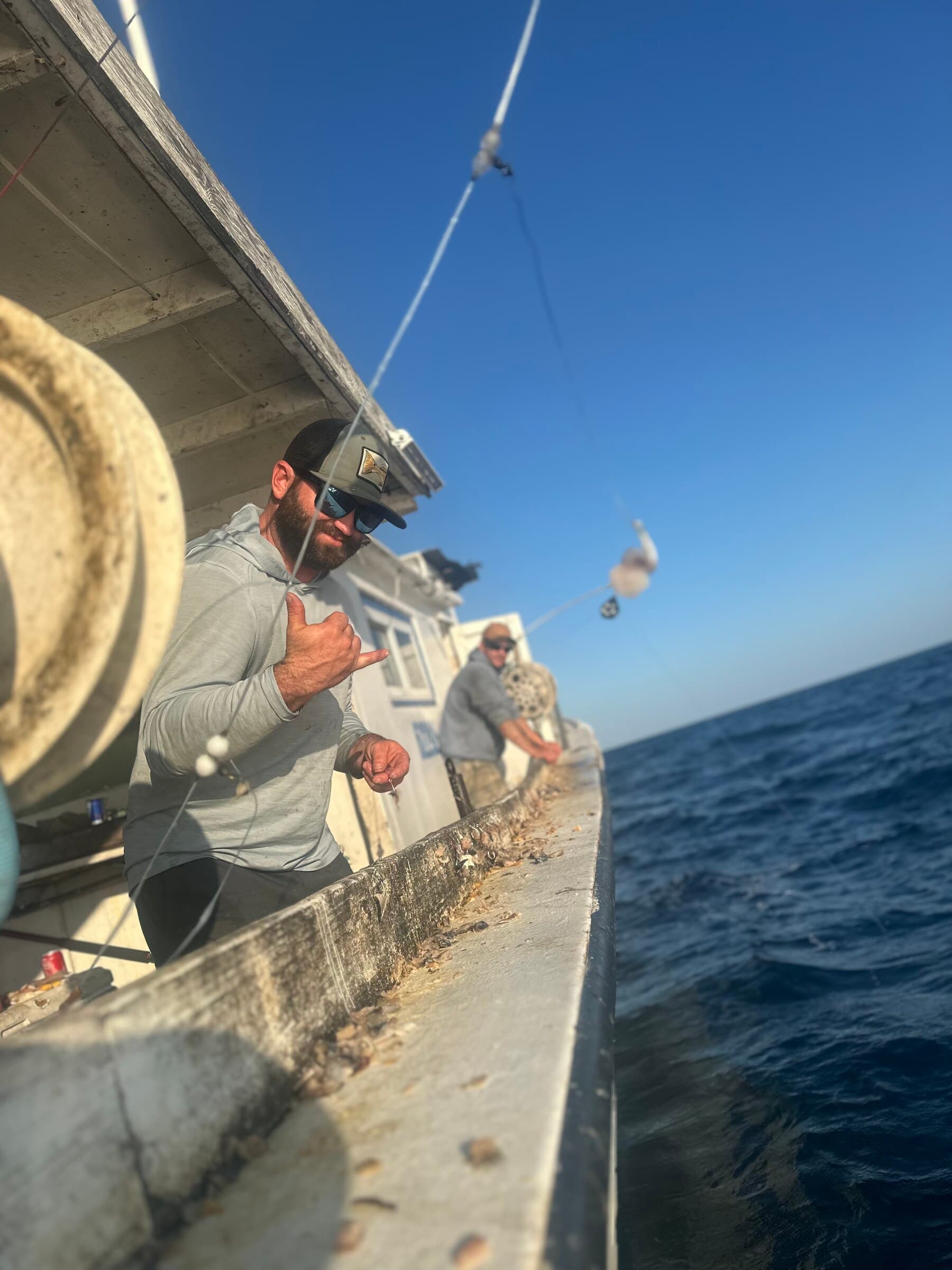 Aboard the Griffis boat