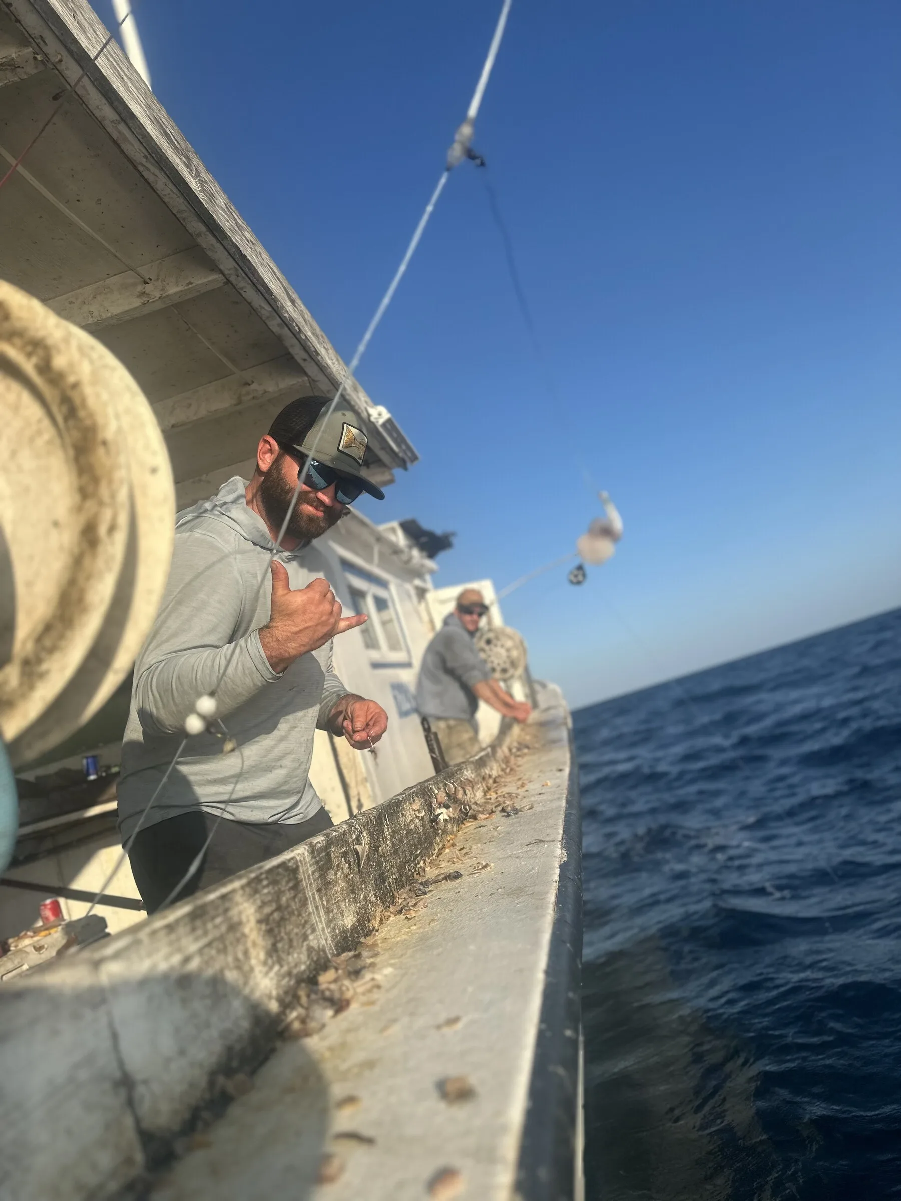 Aboard the Griffis boat