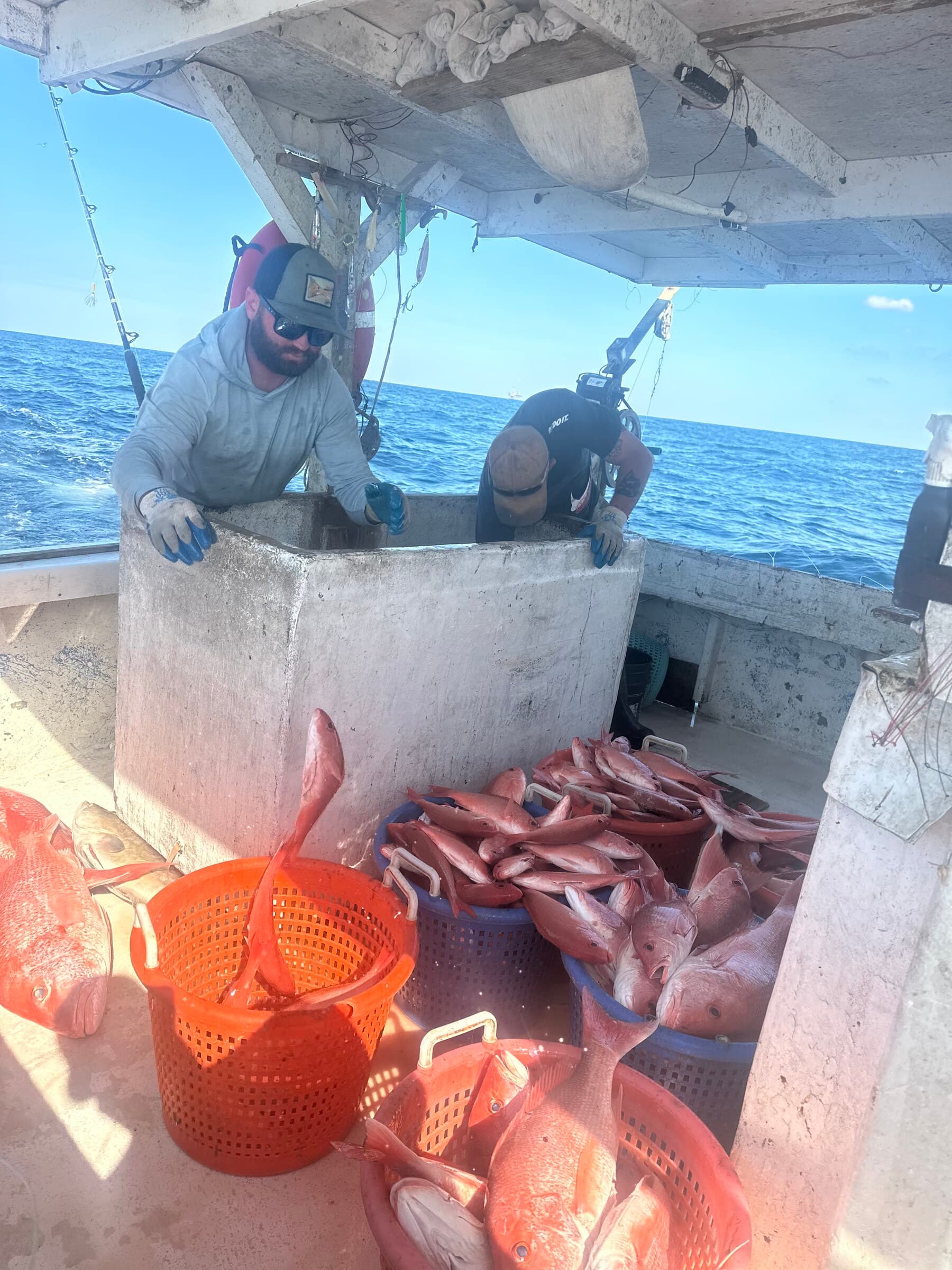 Aboard the Griffis boat